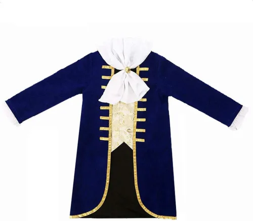 Vista 5 de Augwindy Prince Charming Costume Colonial Cosplay Dress Up Pretend Play Halloween Party for Toddlers Kids Boys Aged 3-12