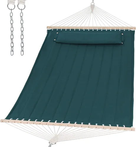 Vista 11 de SUNCREAT Hamaca de repuesto para soporte, capacidad de 475 libras, hamaca de patio trasero para dos personas para exterior, color beige