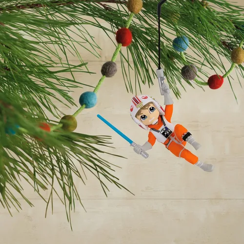 Vista 5 de Hallmark Star Wars Swinging Luke Skywalker - Adorno navideño