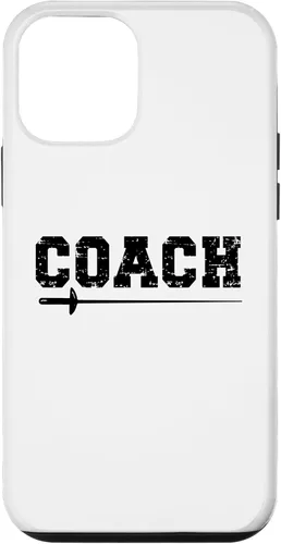 Vista 12 de iPhone 14 Pro Max Diseño de entrenador de esgrima. Estuche para instructores de esgrima / profesores de esgrima