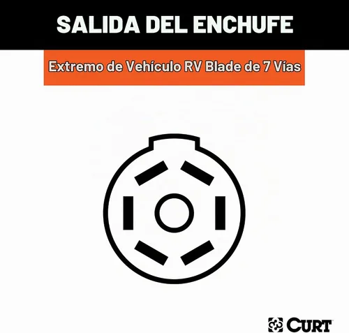 Vista 4 de CURT 56366 Arnés de cableado de remolque de 7 pines con hoja de RV personalizado para el lado del vehículo, se adapta a Honda Pilot, Ridgeline