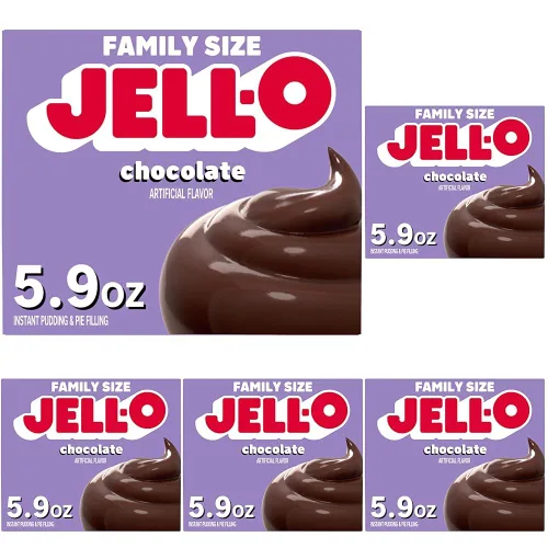 Vista 11 de Jell-O pudín instantáneo y relleno para pastel, sabor Chocolate, 5.9 oz