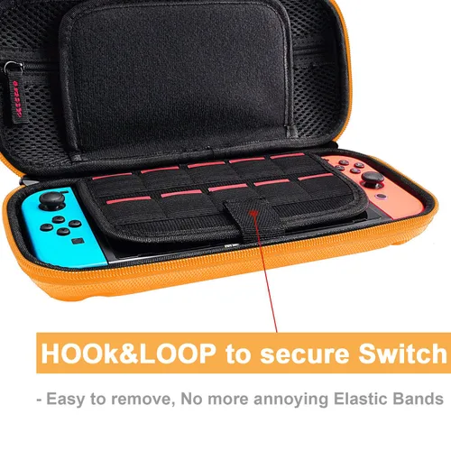 Vista 50 de daydayup Switch Carrying Case Compatible with Nintendo Switch 2, with 24 Games Cartridges Protective Hard Shell Travel Carrying Case Pouch for