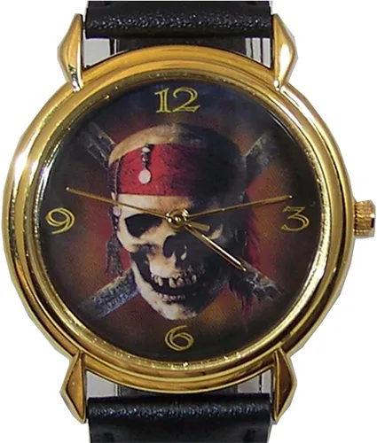 Vista 5 de Disney Reloj Piratas del Caribe Walt Pirates Collectors Reloj de pulsera, Oro