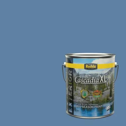 Vista 160 de Rodda Paint CASCADIA XL Pintura e imprimación satinada exterior en uno, cuarto de galón, Aquafir