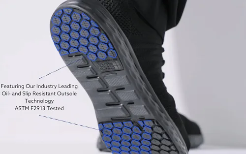 Vista 3 de Shoes for Crews Everlight - Zapatos de trabajo antideslizantes para hombre, calzado de trabajo y seguridad, zapatos de trabajo transpirables