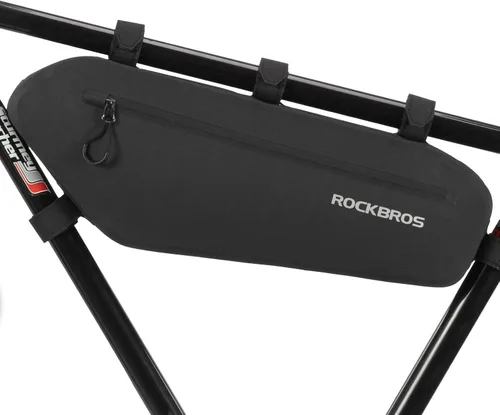 Vista 8 de ROCKBROS Bolsa de Marco de Bicicleta Impermeable Bolsa Triangular de Bicicleta Bolsa Bajo el Tubo Superior Bolsa de Esquina Bolsa de Almacenamiento