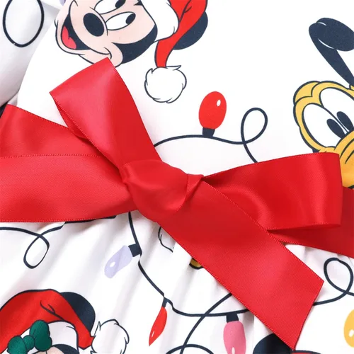 Vista 4 de Disney Mickey - Vestido tutú de manga larga con estampado de Minnie para bebé niña