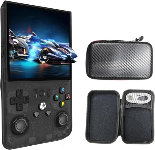 Vista 8 de R36MAX 4 pulgadas pantalla reproductor de juegos portátil 64 GB consola de vídeo 4000 mAh batería recargable consola reproductor de vídeo