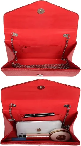 Vista 83 de Dasein Bolso de noche para mujer, embragues de fiesta, bolsos de boda, cóctel, baile de graduación, bolsos con purpurina esmerilada