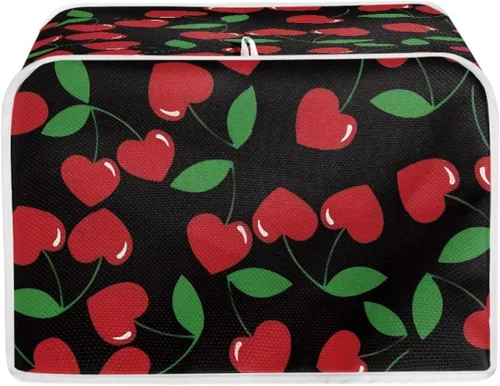 Vista 11 de Dolyues Beach Toaster Cover 2 Slice Universal Size Microwave Oven Dustproof Cover Women Gift Small Bread Cover with Portable Handle