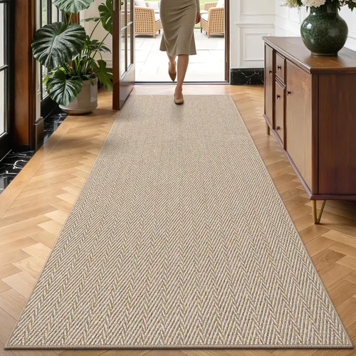 Vista 12 de LUMI Tapete ultradelgado para puerta de interior de 17 x 30 pulgadas, tapete de entrada antideslizante, tapete de perfil bajo, tapete de diseño