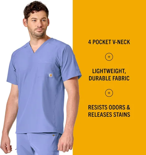 Vista 2 de Carhartt Top ajustado con cuello en V para hombre