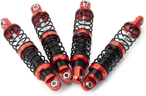 Vista 3 de Que-T Amortiguador de metal 4pcs para 1/10 RC Crawler Car SCX10 D90 TRX4 TRX6 (2.953 in)