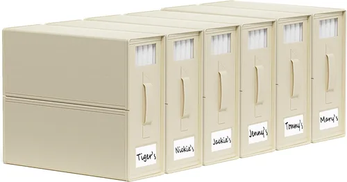 Vista 11 de SUOCO SheetCube - Organizadores de sábanas y almacenamiento de 2 unidades, organizador plegable de lino para armario, contenedor de caja