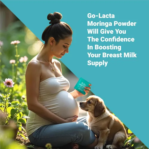 Vista 5 de Go-Lacta® Super Polvo de Moringa: ¡Aumenta la leche materna naturalmente! 30 sobres de 3 g de Moringa orgánica pura - Perfecto para mamás, 100%
