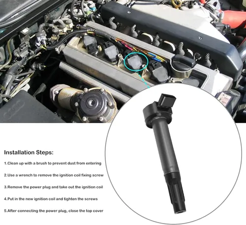 Vista 3 de Juego de 6 paquetes de bobinas de encendido Compatible con 4.0 V6 Toyota Tacoma 4Runner Tundra FJ Cruiser Scion xB 2005 2006 2007 2008 2009 2010
