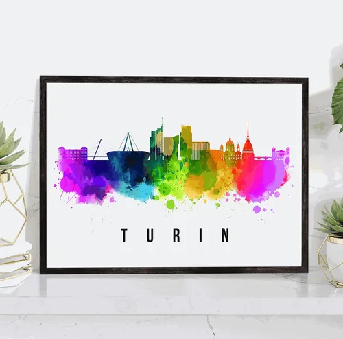 Vista 42 de Póster de Kazan Skyline Rusia, pintura de paisaje urbano de Kazan, póster de Rusia, paisaje urbano de Kazán y estampado de monumentos, arte de pared