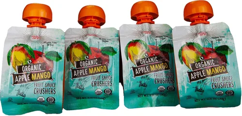 Vista 4 de Trader Joe's Trituradoras de salsa de frutas orgánicas de manzana y mango