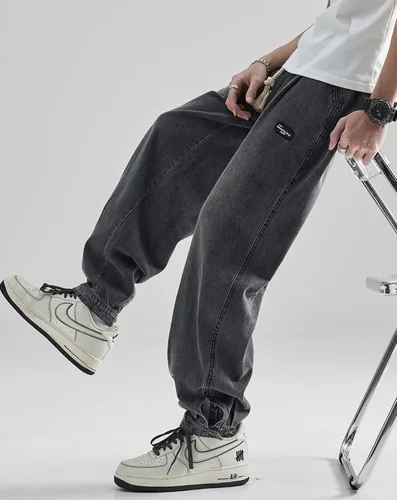 Vista 4 de Niepce Inc Streetwear - Jeans de ajuste relajado para hombre