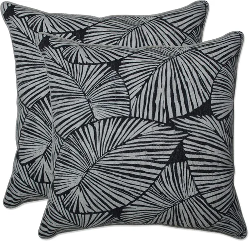 Vista 36 de Pillow Perfect Almohadas lumbares Delray azul marino para exteriores/interiores, 11.5 x 18.5 pulgadas, paquete de 2