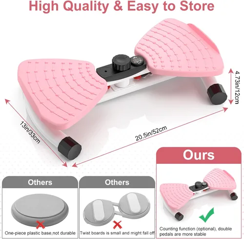 Vista 5 de Máquina para hacer ejercicio de cintura, máquina de abdominales ajustable, herramienta de fitness, sin ruido, para mujeres y hombres