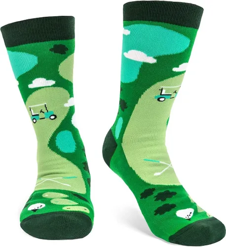 Vista 5 de I'd Rather Be - Calcetines divertidos para hombres y mujeres, regalos para golf, caza, camping, senderismo, esquí, lectura, deportes y mucho más