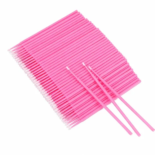 Vista 8 de G2PLUS Micro Hisopos - 100 piezas Hisopos de Algodón para Maquillaje, Aplicadores Desechables Negros Cepillo para Uñas, Delineador de Ojos