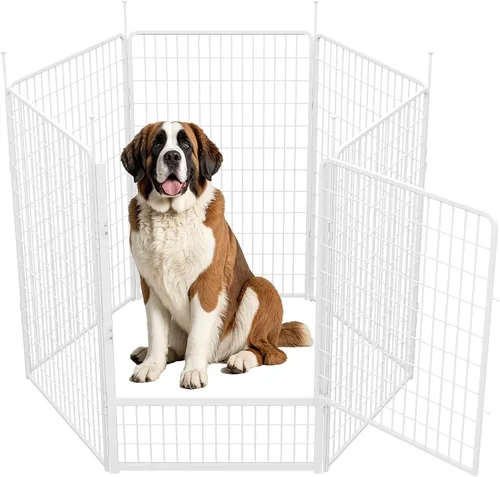 Vista 30 de SunsGrove Corralito para perros de interior, 24 pulgadas, 2 paneles, corralito de juego para cachorros, para interiores, fácil instalación, valla