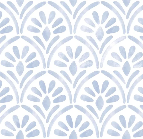 Vista 10 de Hopepak Papel pintado de despegar y pegar con rayas florales, papel pintado 17" x 78.7", papel de contacto con arco de flores verdes, papel pintado