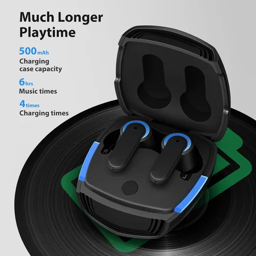 Vista 3 de Auriculares inalámbricos para iPhone 17 Air 16 15 Pro Max 14 Plus 13, auriculares Bluetooth 5.3 con cancelación de ruido con micrófono y graves