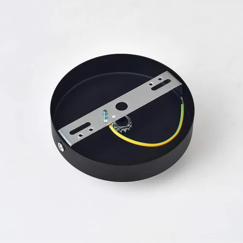 Vista 3 de BRIGHTTIA Toldo de techo negro de 1 puerto con agarre de cable de nailon, kit de conversión de accesorio colgante enchufable a cable rígido - Placa