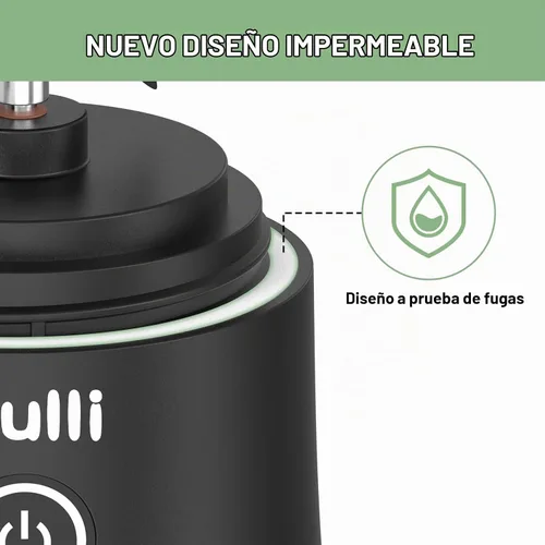 Vista 4 de Mulli Batidora portátil de 17 onzas, vaso exprimidor recargable USB-C, sin BPA