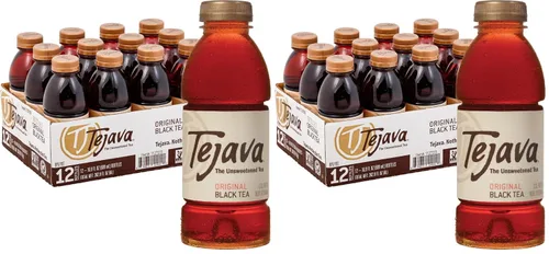 Vista 16 de Tejava Té helado negro con limón, paquete de 6, botellas de PET de 16.9oz, sin azúcar, sin OGM, kosher, sin azúcar ni edulcorantes, sin calorías