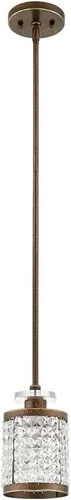 Vista 2 de Livex Lighting 50560-91 Gramercy Mini colgante de 1 luz, níquel cepillado