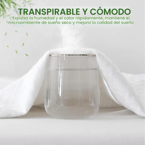 Vista 5 de KUUP - Protector de colchón impermeable tamaño individual, hipoalergénico, sin olor, rayón derivado del bambú, transpirable, refrescante, sin ruido