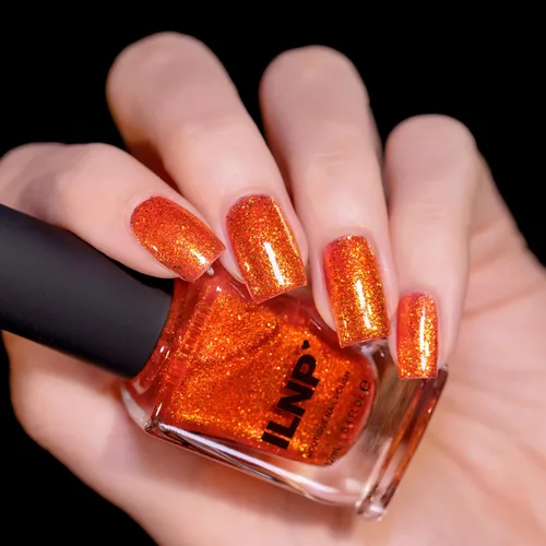 Vista 3 de ILNP Carved - Esmalte de uñas naranja brillante Jack-O'-Lantern