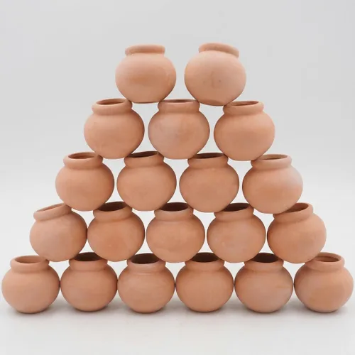 Vista 22 de Mini macetas de terracota – Macetas pequeñas de arcilla para suculentas, cactus, manualidades de bricolaje, jardín de hadas, proyectos escolares