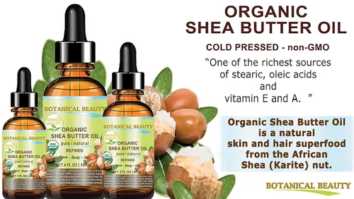 Vista 8 de Botanical Beauty Aceite orgánico de manteca de karité 100 % puro, natural, sin diluir, refinado, refinado, aceite portador prensado en frío