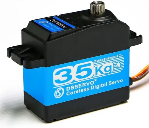 Vista 6 de KingVal Servo digital de repuesto de engranaje de metal de 77.2 lbs sin núcleo de par grande con kit de tornillos de brazo servo 25T, compatible