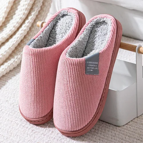 Vista 5 de NOLDARES Pantuflas de felpa con espuma viscoelástica, mullidas, antideslizantes, para mujer, de piel para interior, planas, para mujer