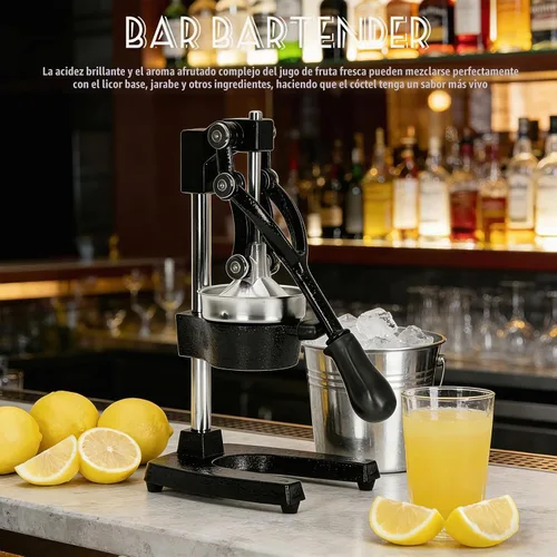 Vista 7 de Prensa de mano de exprimidor de hierro fundido resistente, Juicer naranja