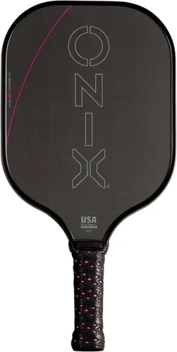 Vista 7 de Onix Carbon Fiber Surface Medium-Weight Premium Perforated Grip One-Piece Construction Pickleball Paddle