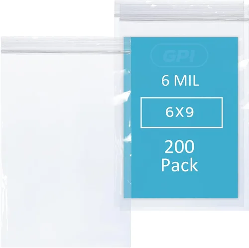 Vista 28 de GPI - 6 mil, extra resistente, bolsas de plástico transparentes con cremallera resellable de 2 x 5 pulgadas, resistentes a perforaciones, bolsas