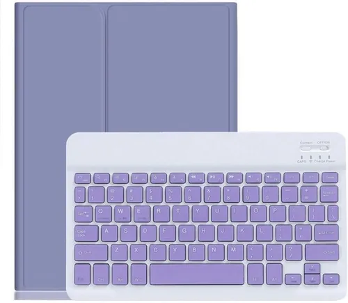 Vista 7 de Funda con Teclado para iPad de 9ª 8ª 7ª Generación 10.2 pulgadas iPad Air 3 Pro 10.5 pulgadas Teclado de Color Lindo Desmontable Bluetooth Funda