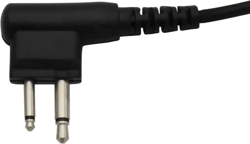 Vista 2 de Micrófono de garganta flexible Tubo acústico Covert Tactical Walkie Talkies Auricular con dedo PTT es compatible con Motorola CP200 CP200D BPR40