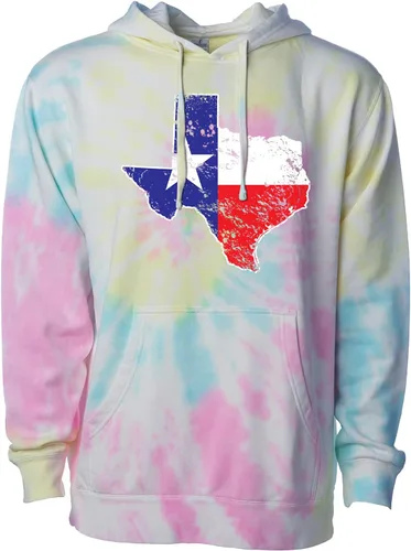 Vista 4 de Tcombo Texas State Flag Map - Sudadera unisex con capucha