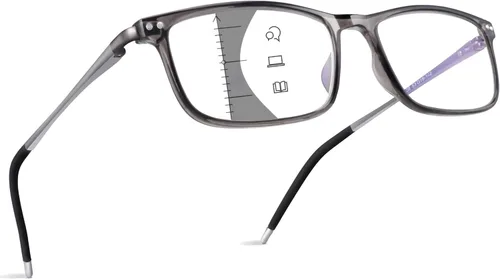 Vista 11 de SKYOAK Superb Extremely Light Progressive Multifocus Aluminum Arm TR90 Frame Blue Light Multifocal Readers