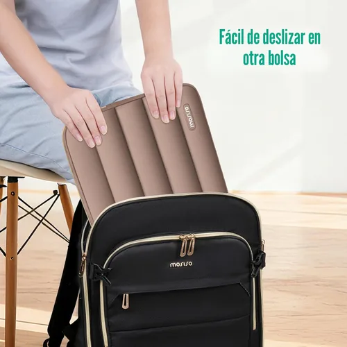 Vista 7 de MOSISO Funda para laptop de 13.3 pulgadas, 13-13.3 pulgadas funda de Marrón