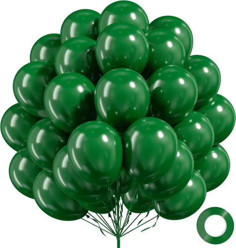 Vista 8 de FOTIOMRG Globos negros de 12 pulgadas, paquete de 100 globos de látex negros para cumpleaños, graduación, Halloween, baby shower, día del padre
